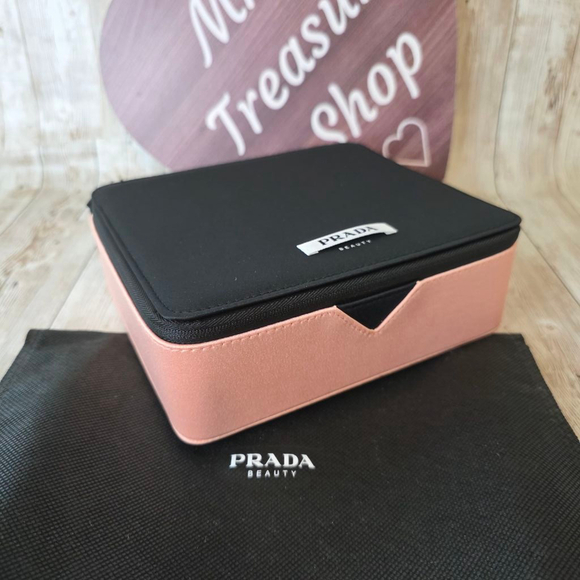 Prada Beauty Case Medium Black and Pink - Picture 1 of 8